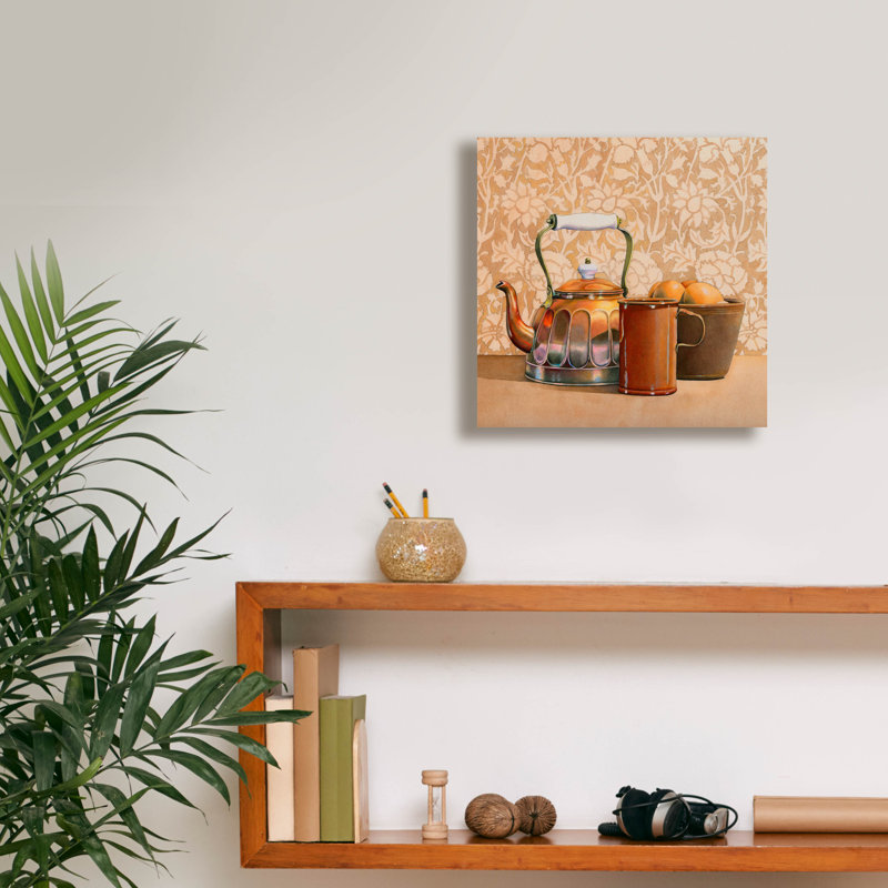  «Copper Kettle» par Marvindale, art mural sur toile, 12 po x 12 po, H 12 po x l 12 po