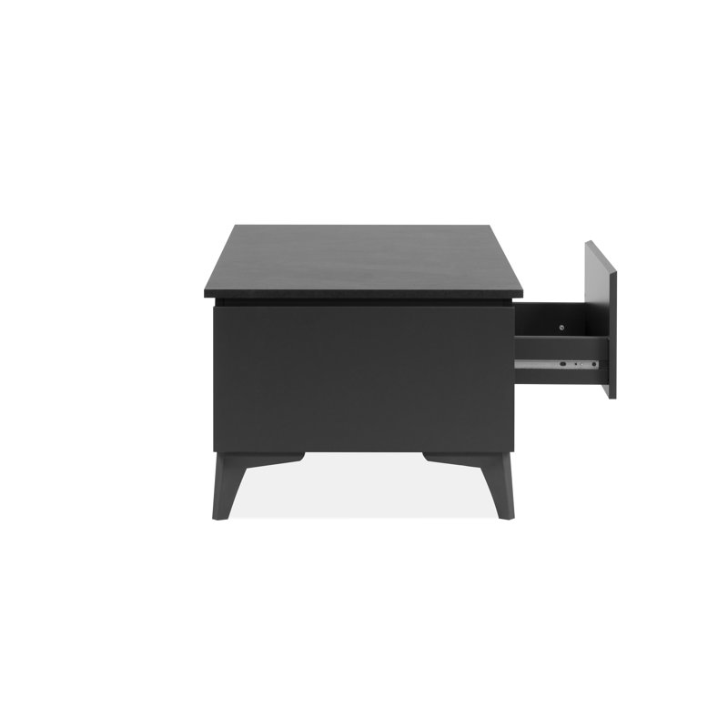 Churubusco Coffee Table with Storage, Slate dark, Anthracite