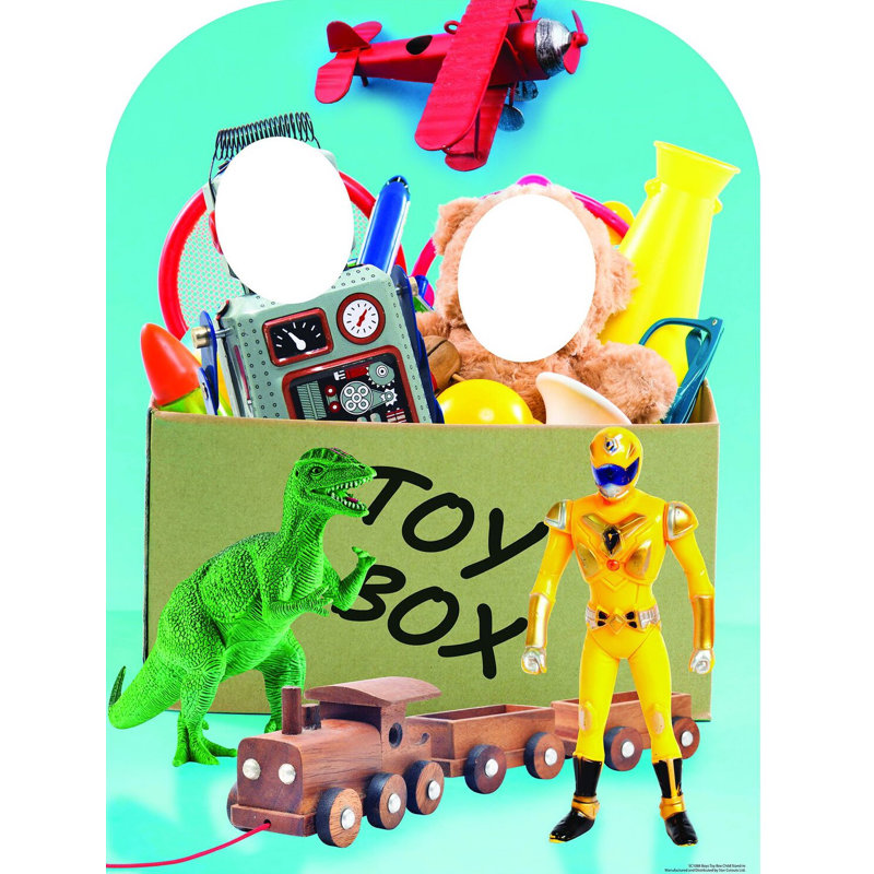 Accroche en carton boîte à jouets garçon