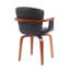 Set of 2 modern bentwood swivel dining chairs-818105363-818105356