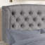 Lit tapissier en tissu, base de lit à hauteur réglable capitonnée-311778521-311778523