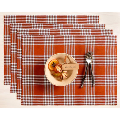 Glen Check - 100% Pure Linen Placemats