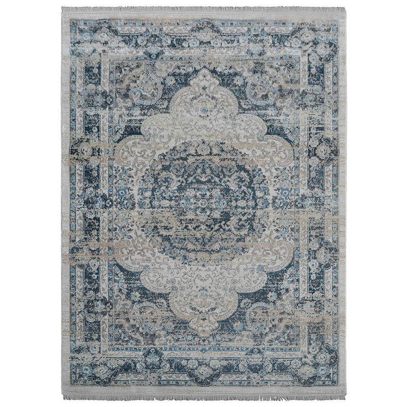 Beier Machine Made Polyester Area Rugs - Multicolor, Oriental Design, Low Pile Machine Made Area Rugs for Living Room, Bed Room