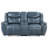 Blue Motion Reclining Loveseat With Console
