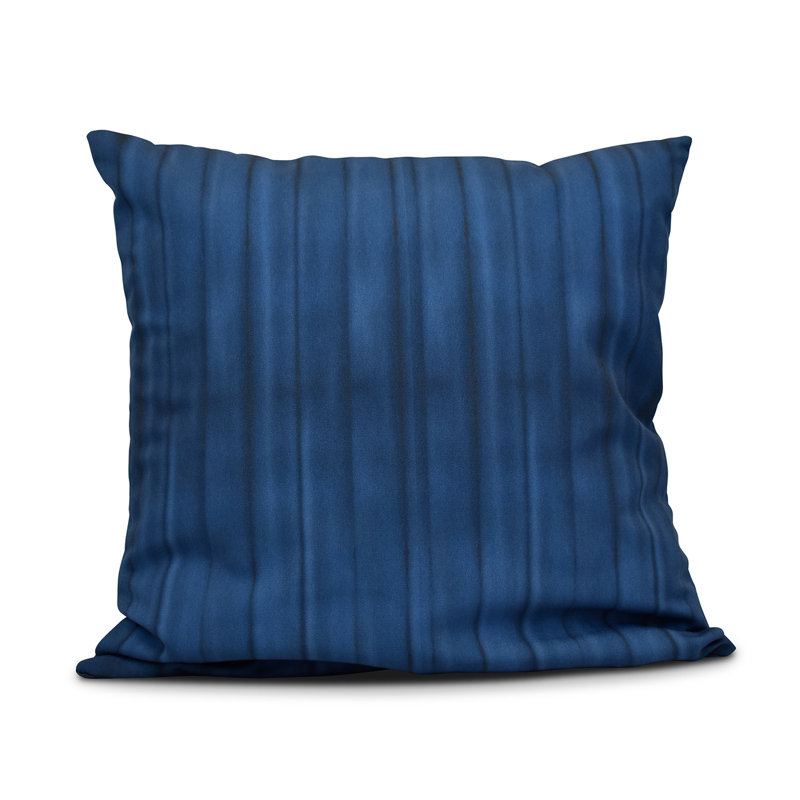 Housse d’oreiller carrée et insert pour piscine, Bleu marine, 18 po x 18 po