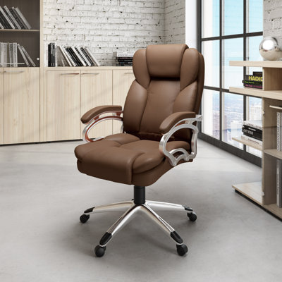 Chaises de bureau ergonomiques à dossier haut avec soutien lombaire Ciccone