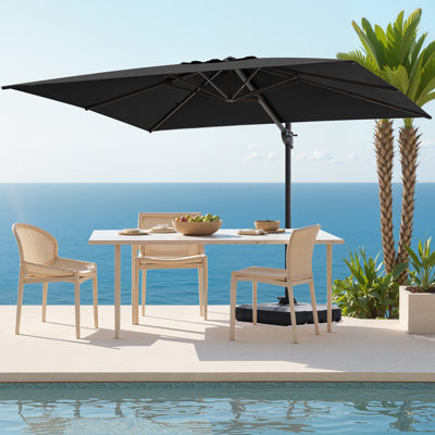 128'' X 104'' Rectangular Cantilever Umbrella with Weighted Base