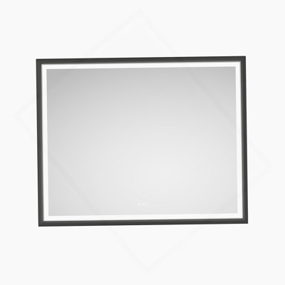 60 X 48 Inch LED Bathroom Mirror With Aluminum Frame, Wall Mounted Vanity Mirror, Anti-Fog, Memory, 3 Colors, Stepless Dimmable