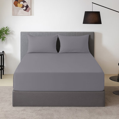 Harper-Mae Microfiber Brushed Fitted Sheet Deep Pocket 25 cm
