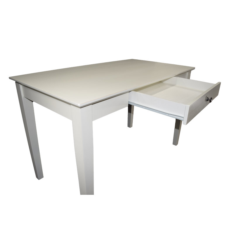 Williams Solid Wood Writing Desk, White