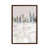 Toile avec cadre en bois brun classique