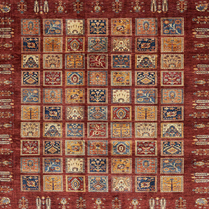Abstract Indoor Rug, Square 8'