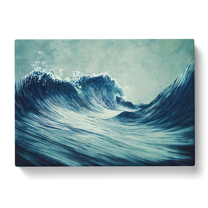 Evolving Japanese Wave - Wrapped Canvas Print