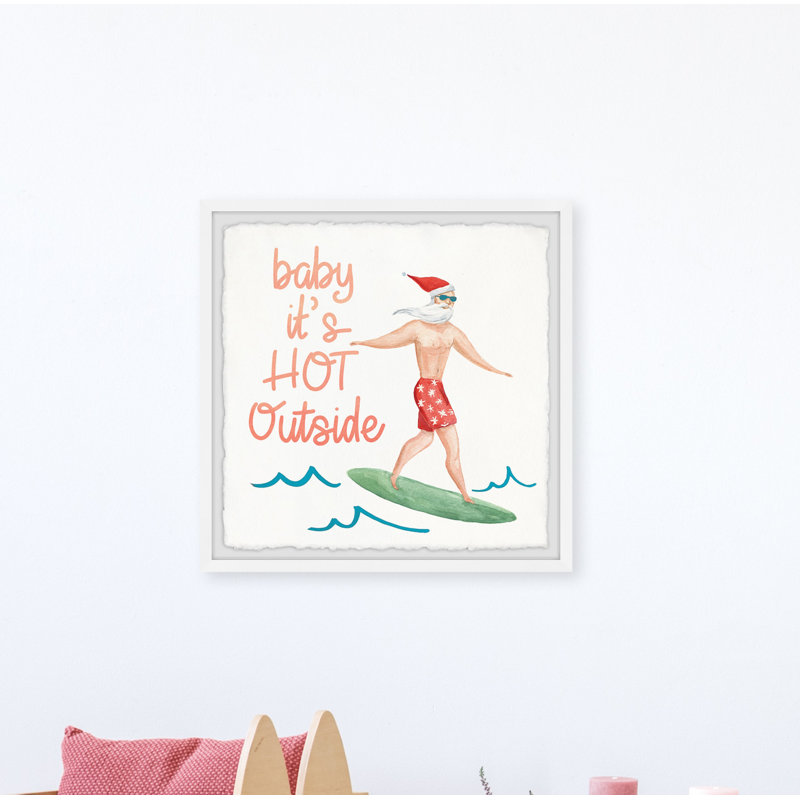 It's Hot Outside - Single Picture Frame Painting, 61cm H x 61cm W x 3.81cm D
