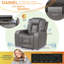 Fauteuil inclinable en cuir triple puissance Wachter