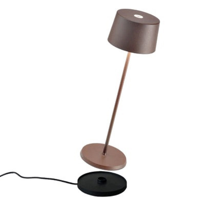 Olivia Pro Table Lamp, Rust, Rust