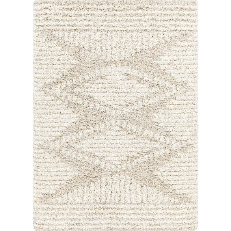Beyanka Geometric Machine Tufted Area Rug, Rectangle 130 x 170 cm