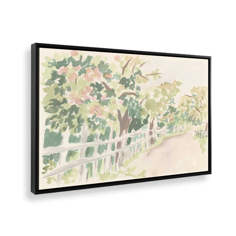 Reproduction d'art sur toile, Cadre flottant sans passe-partout, Noir, H 18 po x l 12 po