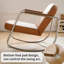Chaise berçante ergonomique imperméable en similicuir-106920505