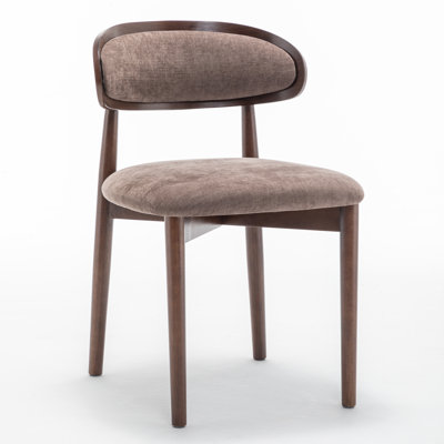 Upholstered Solid Wood Dining Chair Side Chair