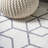 Amuda Blocks Modern Geometric White/Gray Rug-968302014