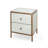 Christopher Knight Home Mirrored 2-Drawer Cabinet With Steel Frame