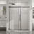 60" W X 72" H Sliding Shower Door, Frameless Sleek Glass Shower Door, 1/4" (6Mm) Thick Tempered Clear Glass With Easy-Clean Coating, Stainless Steel Hardware, Matte Black