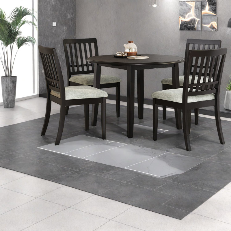 Ensembles de table de salle à manger peu encombrants, bois et panneau de fibres à densité moyenne, conception moderne pour petits espaces