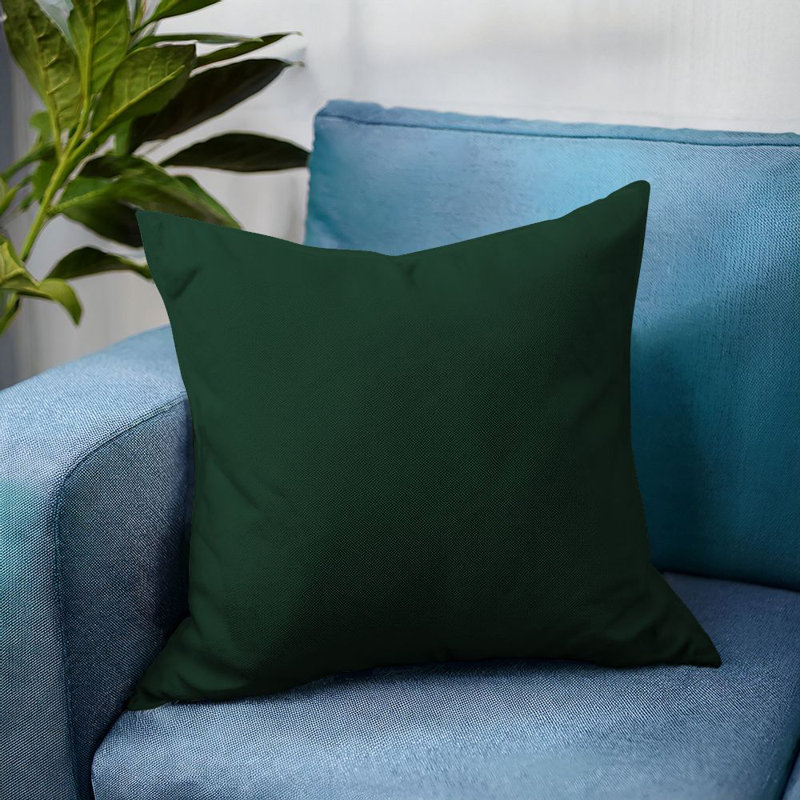 Throw Pillow Cover, Square 55cm, Green
