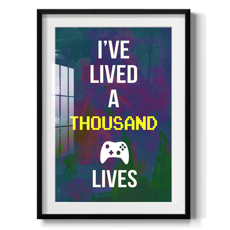 «Gamer at Play I», impression encadrée, H 28,5 po x l 20,5 po, Noir