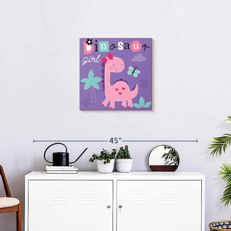 «Ashelle Dinosaur Girl», typographie, H 20 po x l 20 po