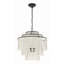 Brielle Capiz Shell 4 Light Bronze Chandelier