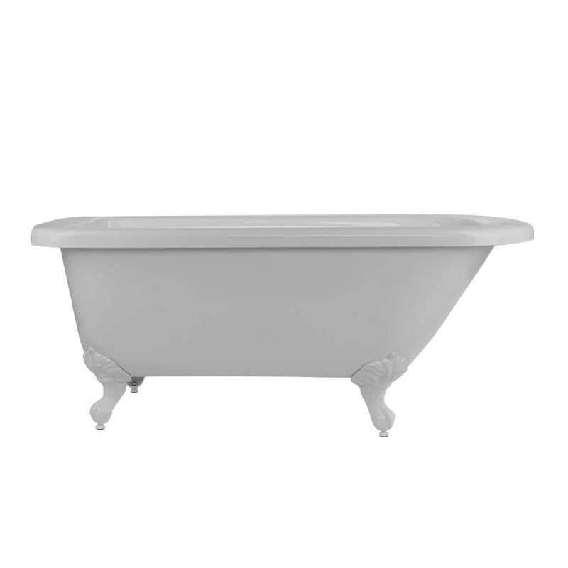 Savanna 59'' x 29'' Soaking Acrylic Bathtub, White