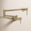 Modern Brushed Gold Pot Filler Kitchen Faucet, Wall Mount Kitchen Faucet, Champagne Bronze