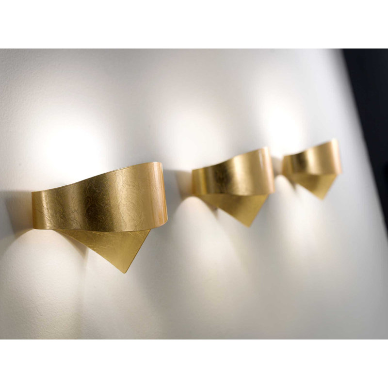 Scudo Flush Mounted Sconce, Gold
