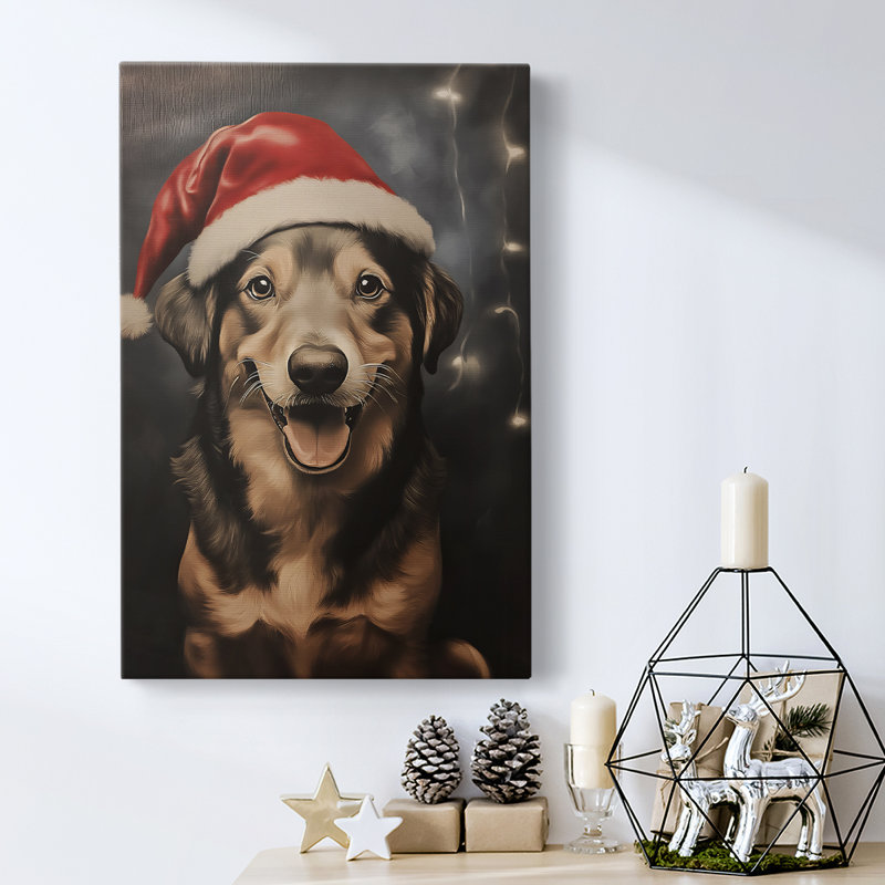 Art des Fêtes de Noël - Toile tendue avec châssis - Série 2-XXXVIII, H 18 po x l 12 po