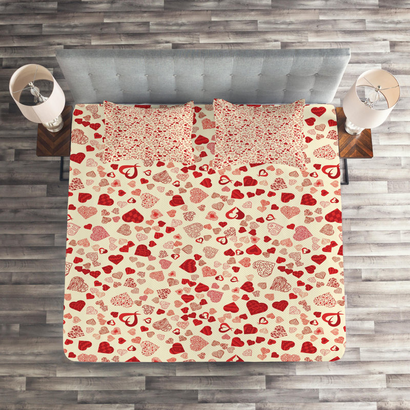 Polyester Geometric Shapes Coverlet
