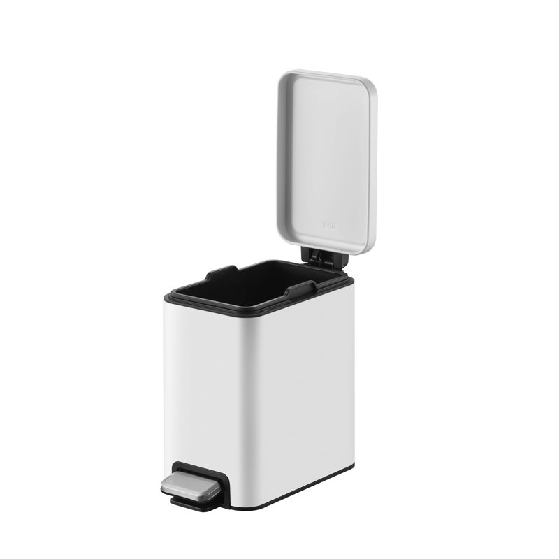 Stella Slim Step Bin Stainless Steel 10L, 6, 28.3" H x 15.8" W x 32" D