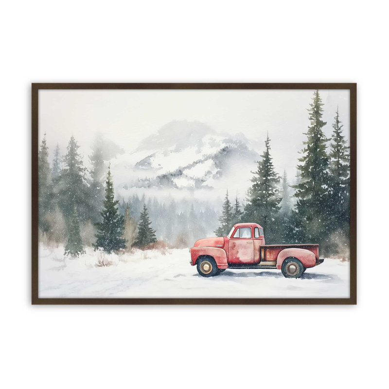Impression d'art Frosted Haul, 8 po x 10 po, Brun Belvinder