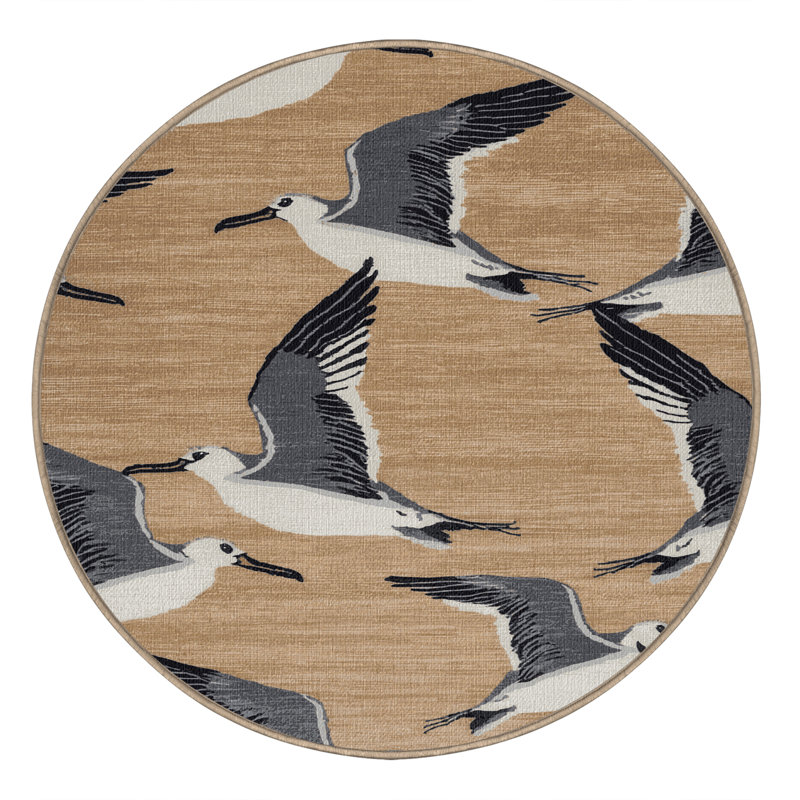  Tapis lavable Northern Fulmar Birds, Rectangle 5 pi x 7 pi