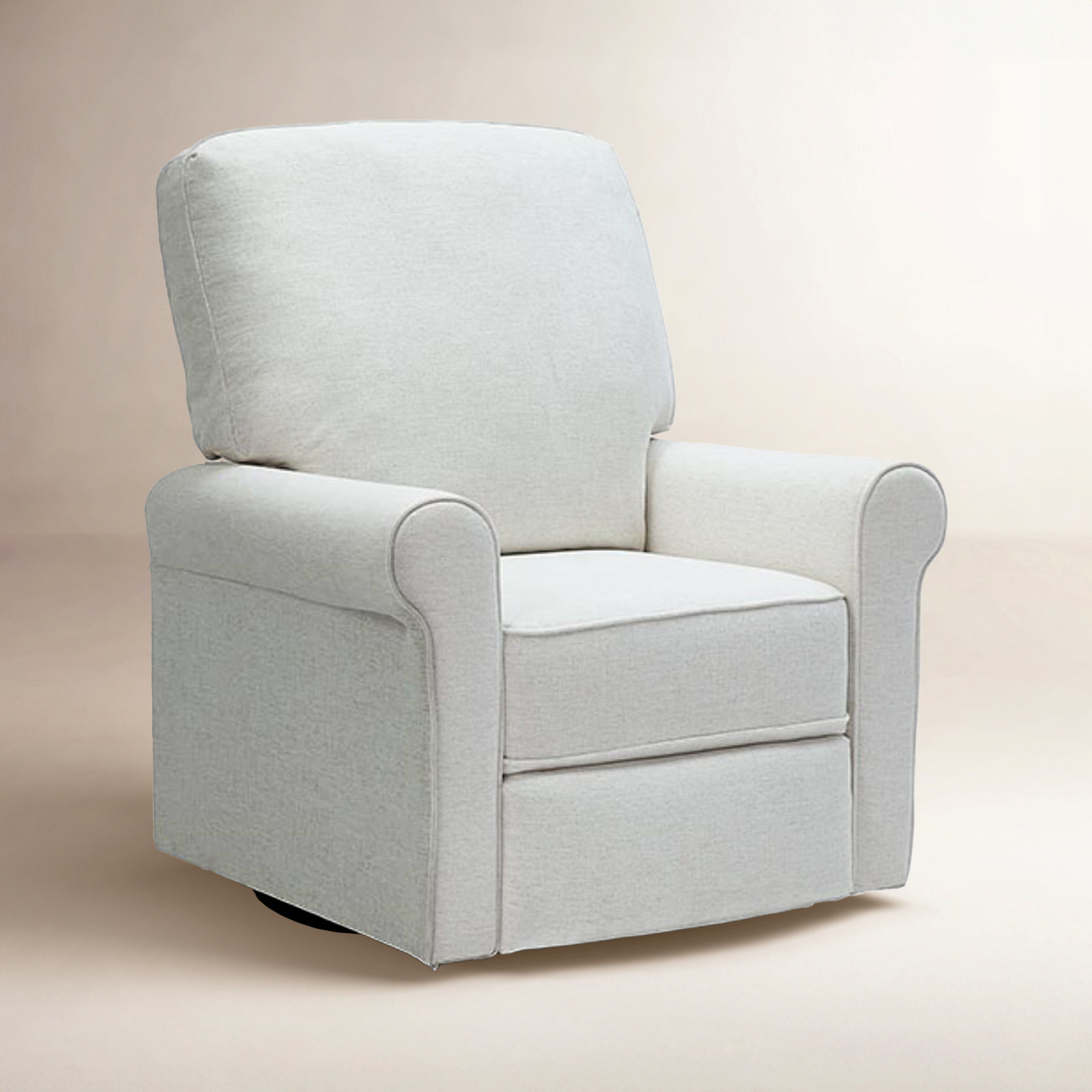 Vanderpool Swivel Recliner, Snow White Crypton®