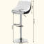Swivel Upholstered Adjustable Height Counter Stool with Metal Frame-100603649