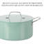 Batterie de cuisine en aluminium 10 pièces Martha Stewart Galway avec couvercle en aluminium-101368289