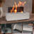 Rectangular Portable Concrete Bio-Ethanol Tabletop Fireplace For Indoor & Outdoor