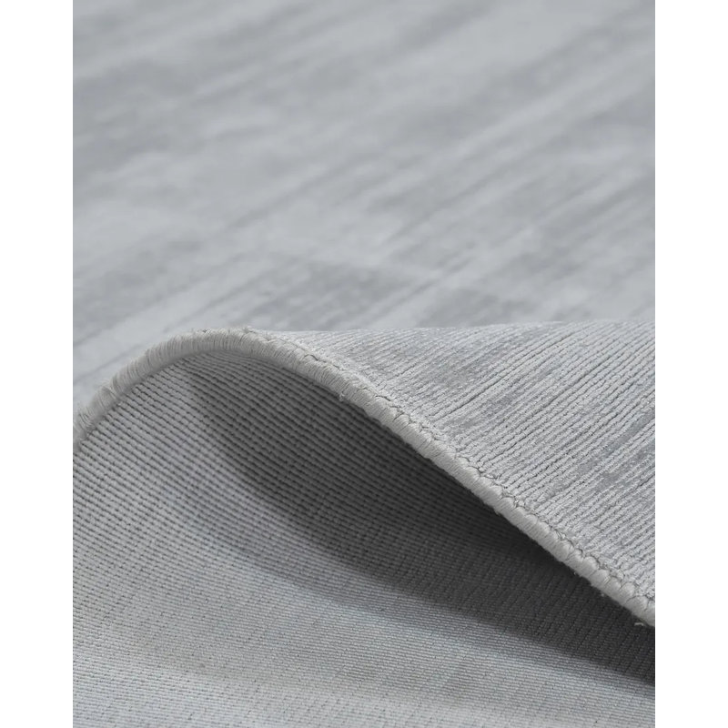 Milo Area Rug in Silver, Rectangle 5' x 8'