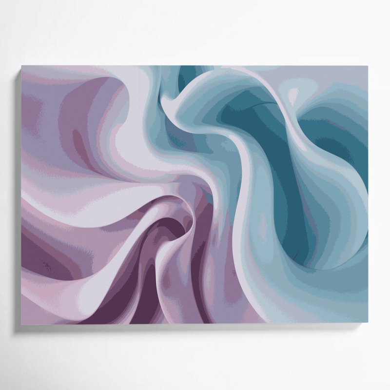 Gradient Abstract 74 Gray Canvas Wall Art, 11" H x 14" W