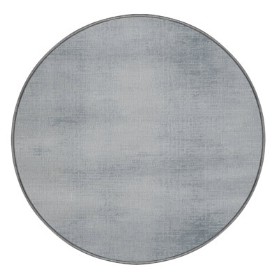 Machine Washable Abstract Gray Area Rug