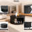 31.5'' Wooden Coffee Table, Round Coffee Table With Ample Storage For Living Room(Black)-588559369