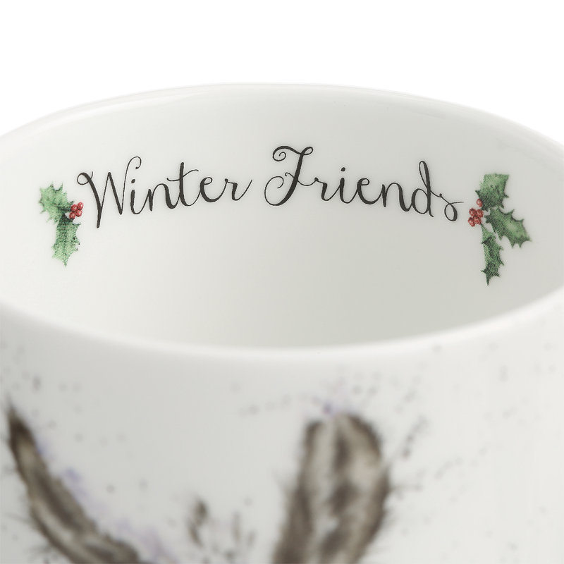 Classic Wrendale Designs,  Winter Friends Mug & Coaster