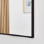 Alcantera Rectangle Metal Frame Wall Mirror Simple and Elegant Modern Design-66167300-66167303